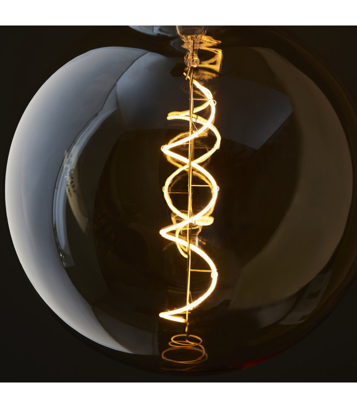 Spiral E27 Bulb Amber Glass-4