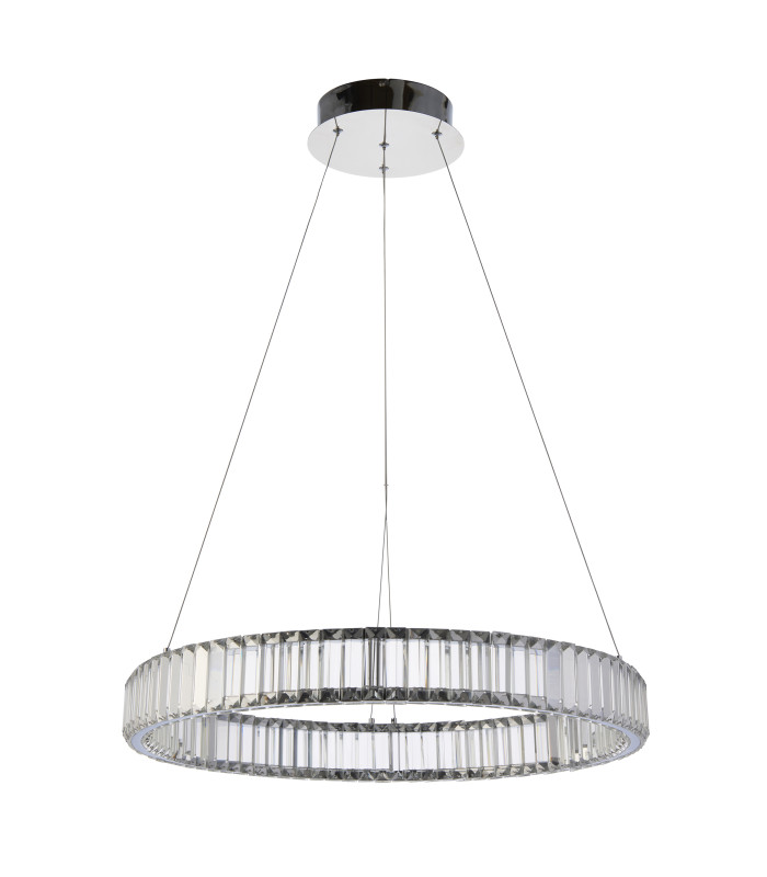 Laguna Pendant Light Chrome Clear Crystal-9