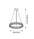 Laguna Pendant Light Chrome Clear Crystal-10