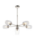 Maeve Multi Arm Pendant Light Bright Nickel Clear Glass-1