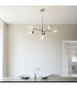 Maeve Multi Arm Pendant Light Bright Nickel Clear Glass-3