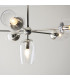 Maeve Multi Arm Pendant Light Bright Nickel Clear Glass-6