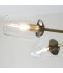Maeve Multi Arm Pendant Light Antique Brass Clear Glass-7