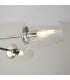 Maeve Multi Arm Pendant Light Bright Nickel Clear Glass-7