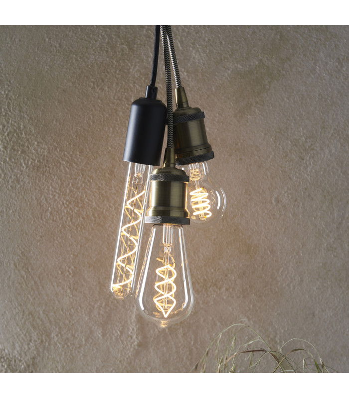 Spiral GLS E27 Bulb Clear Glass-7