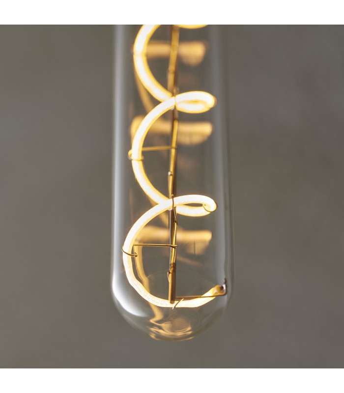 Spiral Tubular E27 Bulb Clear Glass-5