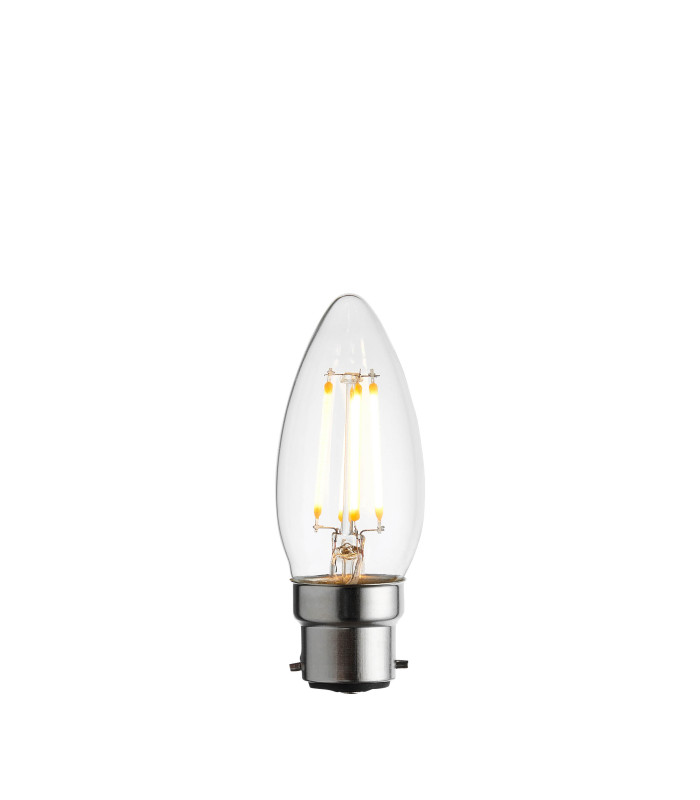 B22 LED filament candle Bulb Clear Glass-1