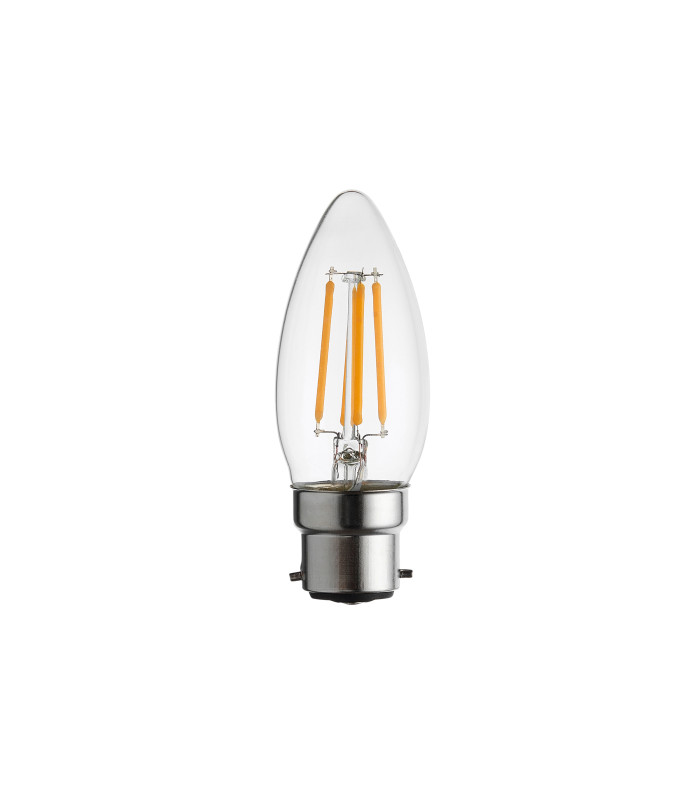 B22 LED filament candle Bulb Clear Glass-2