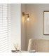 Harlow Dome Wall Lamp Brushed Aged Brass Clear Glass-3
