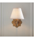 Anvil Curve & Ivy 16cm Wall Lamp Antique Brass Vintage White-3