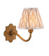 Anvil Curve & Ikat 16cm Wall Lamp Antique Brass Neutral Print-1