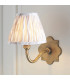 Anvil Curve & Ikat 16cm Wall Lamp Antique Brass Neutral Print-2