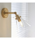 Harlow Dome Wall Lamp Brushed Aged Brass Clear Glass-6