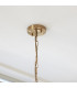 Harlow Dome Pendant Light Brushed Aged Brass Clear Glass-7