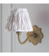 Anvil Curve & Ikat 16cm Wall Lamp Antique Brass Neutral Print-5