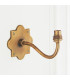 Anvil Curve & Ikat 16cm Wall Lamp Antique Brass Neutral Print-6