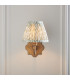 Anvil Curve & Leaf 16cm Wall Lamp Antique Brass Herb Garden Green-3