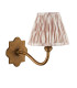 Anvil Curve & Ikat 16cm Wall Lamp Antique Brass Neutral Print-9