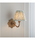 Anvil Curve & Leaf 16cm Wall Lamp Antique Brass Herb Garden Green-4