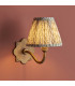 Anvil Curve & Leaf 16cm Wall Lamp Antique Brass Herb Garden Green-5