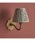 Anvil Curve & Leaf 16cm Wall Lamp Antique Brass Herb Garden Green-6