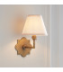 Anvil Angle & Ivy 16cm Wall Lamp Antique Brass Vintage White-4