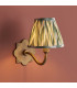 Anvil Curve & Zigzag 16cm Wall Lamp Antique Brass Cotswold Green-5