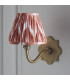 Anvil Curve & Zigzag 16cm Wall Lamp Antique Brass Apricot Orange-7
