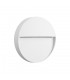 Flush Wall Lamp Small Round, 3W LED, 3000K, 155lm, IP54, Sand White - 1