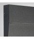 Flush Wall Lamp Large Square, 6W LED, 3000K, 266lm, IP54, Anthracite - 4