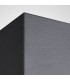 Square Wall Down Lamp, 1 x GU10, IP54, Sand Black - 4