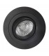 GU10 Swivel Recessed Downlight 9.2cm Round, 1 x GU10 Max 50W, Sand Black - 1