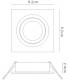 GU10 Swivel Recessed Downlight 9.2cm Square, 1 x GU10 Max 50W, Sand Black - 2