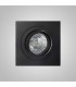 GU10 Swivel Recessed Downlight 9.2cm Square, 1 x GU10 Max 50W, Sand Black - 3