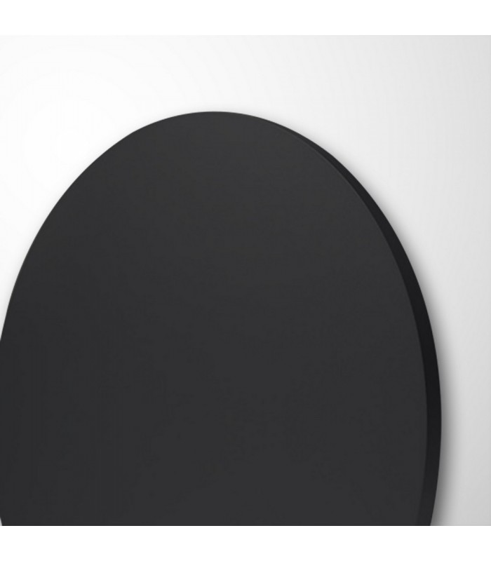 LED Wall Light 13.5cm Round 6W, 3000K, 540lm, Matt Black - 4