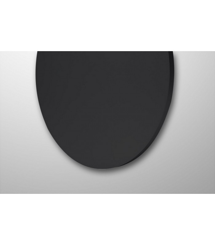 LED Wall Light 18cm Round 8W, 3000K, 1080lm, Matt Black - 5