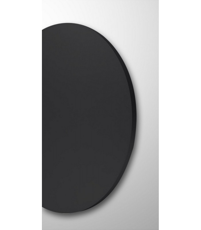 LED Wall Light 18cm Round 8W, 3000K, 1080lm, Matt Black - 6