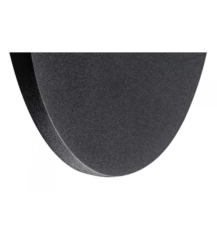 LED Wall Light 27cm Round 16W, 3000K, 1350lm, Matt Black - 6