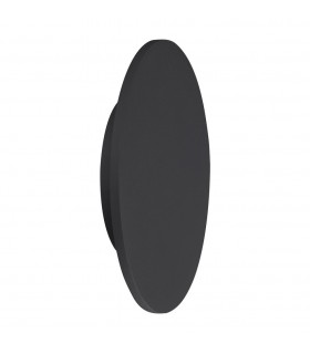 LED Ceiling, Wall Light 38cm Round 30W, 3000K, 2400lm, Matt Black - 1