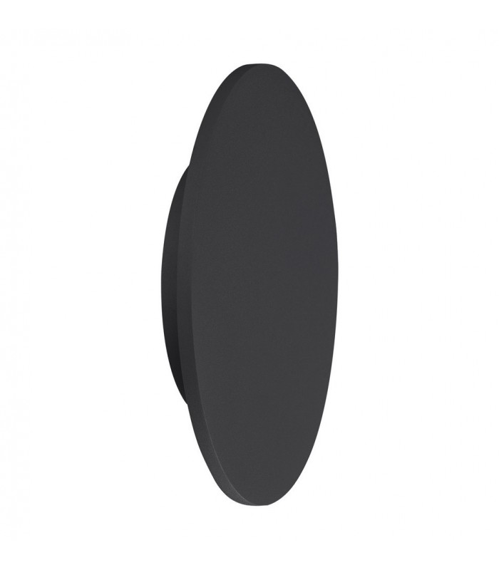 LED Ceiling, Wall Light 38cm Round 30W, 3000K, 2400lm, Matt Black - 1