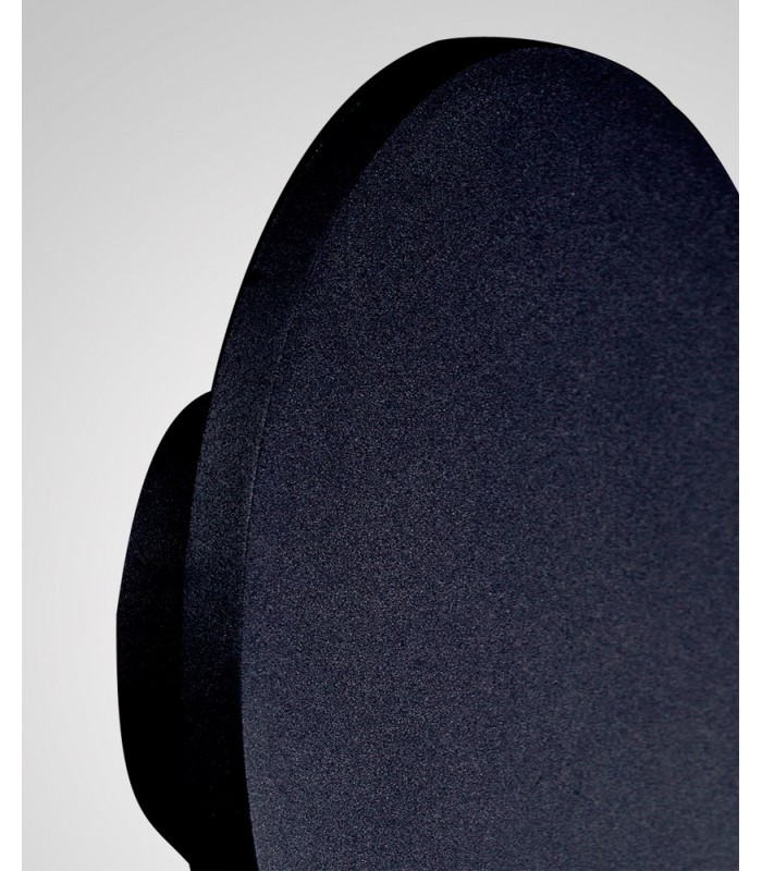 LED Ceiling, Wall Light 38cm Round 30W, 3000K, 2400lm, Matt Black - 4