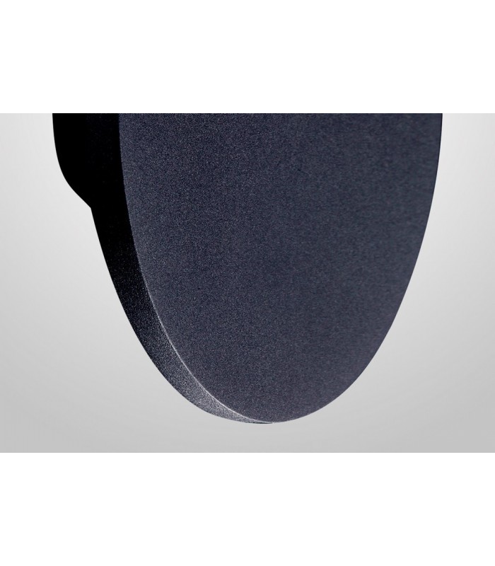 LED Ceiling, Wall Light 38cm Round 30W, 3000K, 2400lm, Matt Black - 5