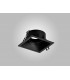 9.2cm Square Recessed Downlight GU10, Matt Black - 3