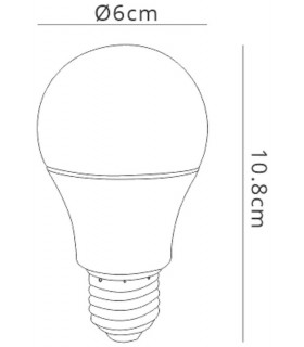 LED Dimmable, GLS E27, 7.5W RGB With Remote Control - 2