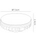 LED GX53 9W Warm White 3000K 730lm 120deg. White Finish - 2