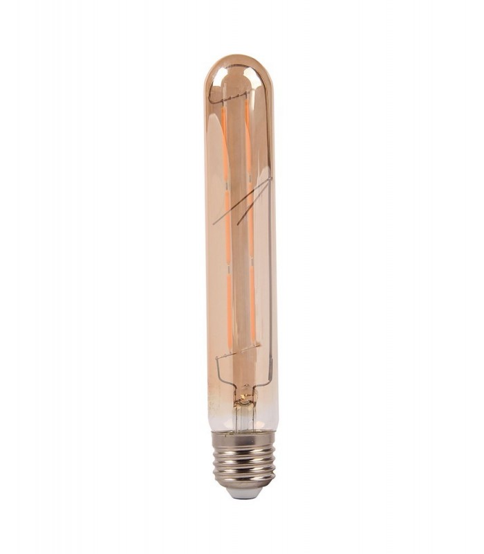 LED 18.5cm T30 Vintage E27, 6W Extra Warn White 2400K Amber Finish - 1