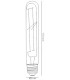 LED 18.5cm T30 Vintage E27, 6W Extra Warn White 2400K Amber Finish - 2