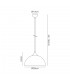 Dome Ceiling Pendant, 1 x E27, Sand Black, Satin Nickel - 2