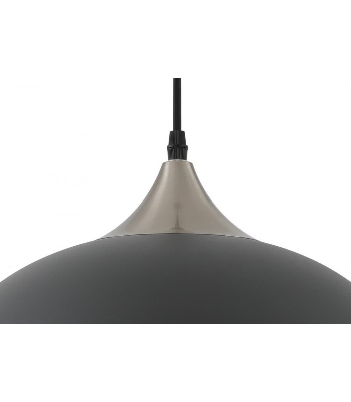 Dome Ceiling Pendant, 1 x E27, Sand Black, Satin Nickel - 7