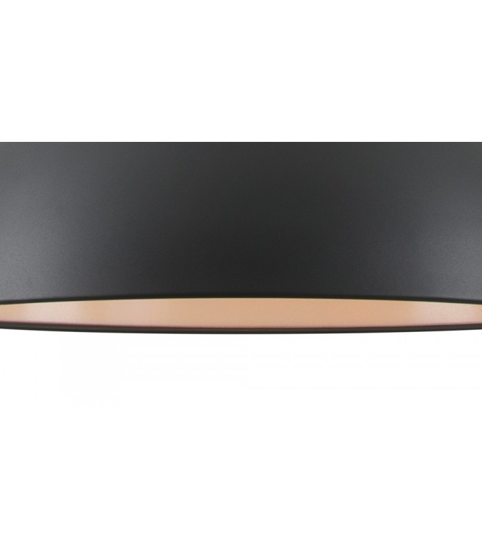 Dome Ceiling Pendant, 1 x E27, Sand Black, Satin Nickel - 8